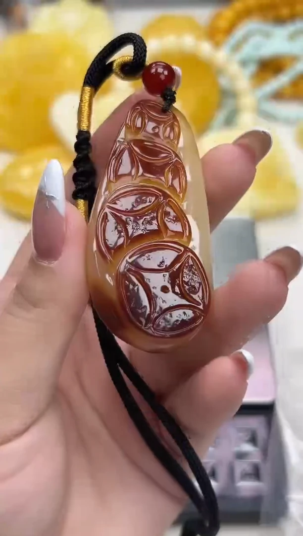 裸石琥珀未镶嵌琥珀蜜蜡吊坠