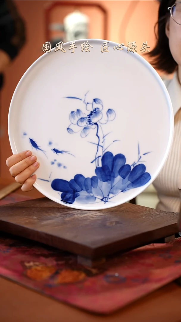 陶瓷景德镇高温釉中彩餐具（无毒无铅无镉）孤品款