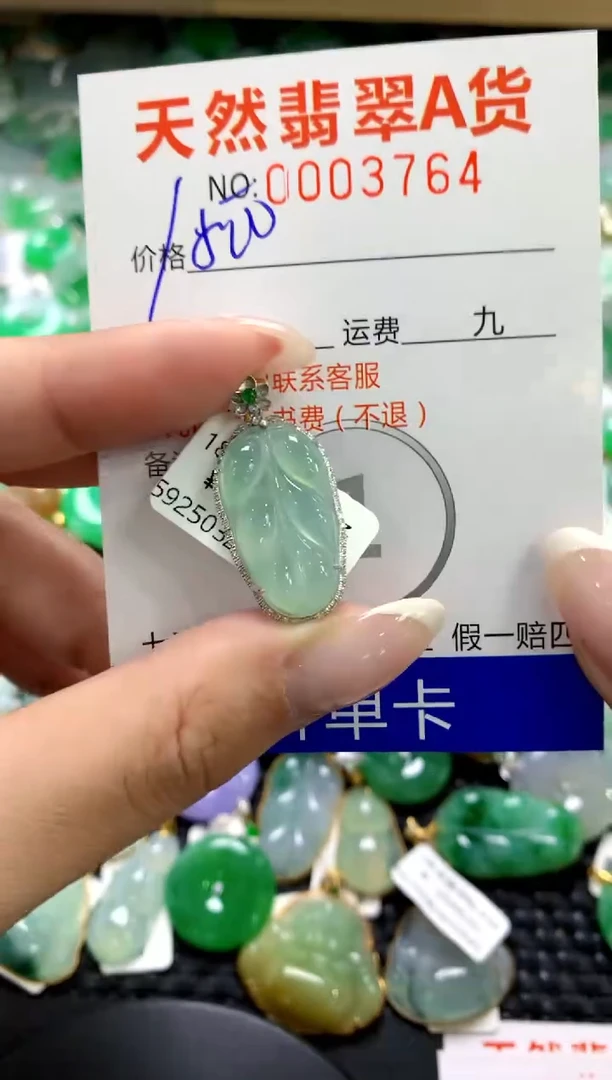 翡翠18K金镶嵌颈饰1111111111111111