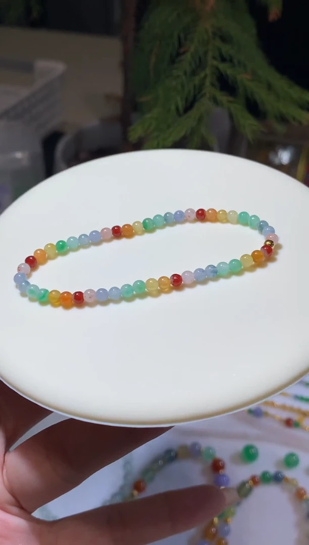 未镶嵌定制翡翠3.6卡手串2980+298