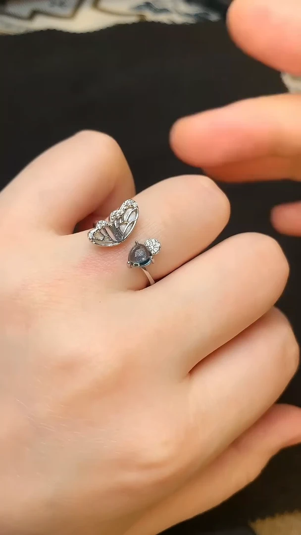 托帕石戒指银S925镶嵌.......