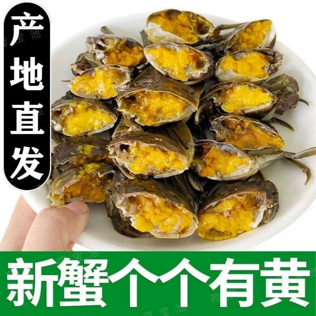 （0.9-1.3只/两）*买15只送5只螃蟹青蟹海鲜顺丰冷链次日达蟹同城配送