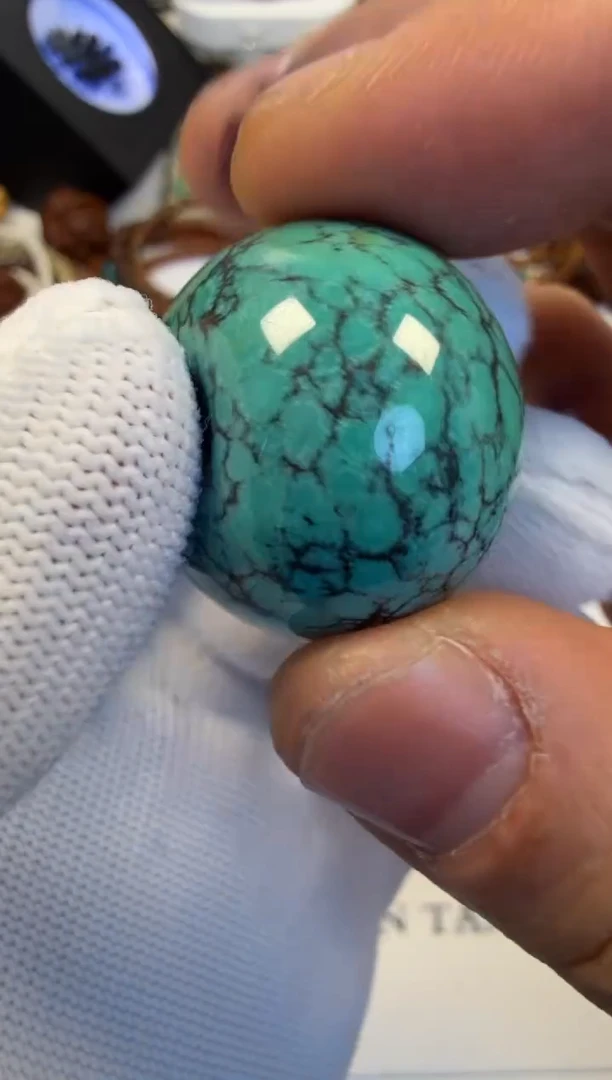 未镶嵌绿松石老型松石配饰珠