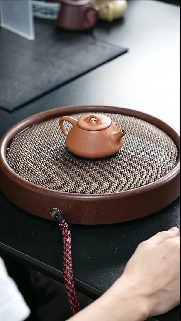 茶壶紫砂平盖石瓢-黄降破-全手工无添加-170cc