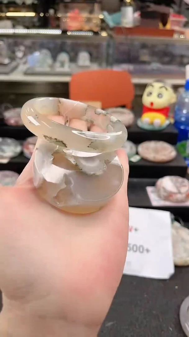 未镶嵌手镯石英质玉尘*丷圈口（赠品镯心）