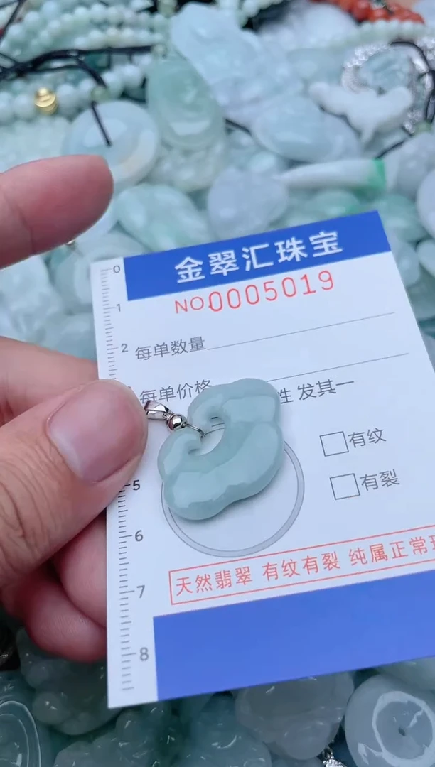 翡翠未镶嵌颈饰5019