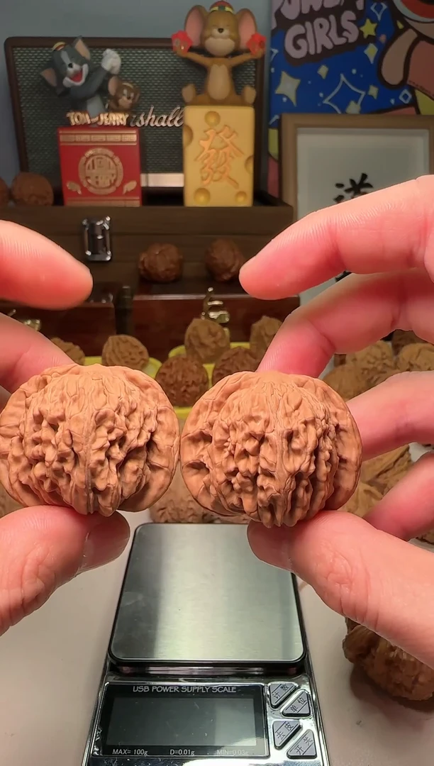 【闪购商品】文玩核桃把件四座楼边43