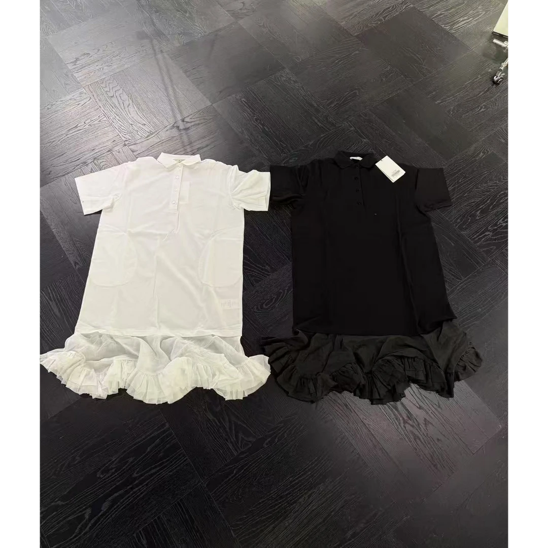 简叶边拼连衣裙 ITCDOSC090088