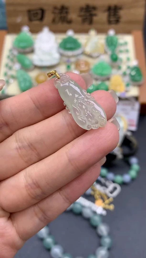 【闪购商品】翡翠颈饰18K金镶嵌230-中国好珍宝