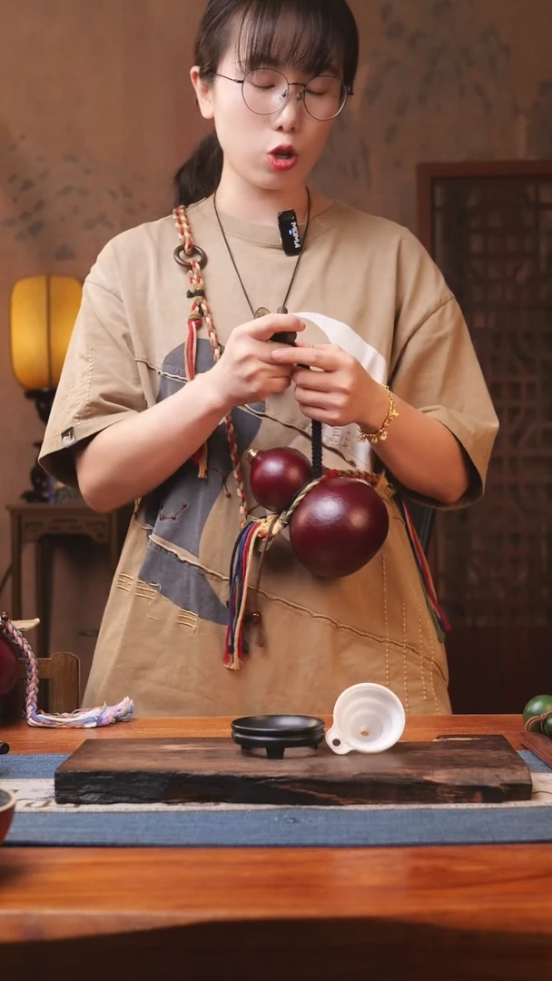 1335号精品大漆葫芦防腐防渗装水茶酒