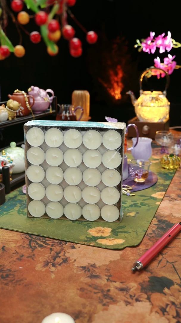 【闪购商品】植物蜡烛4小时100颗茶蜡烛