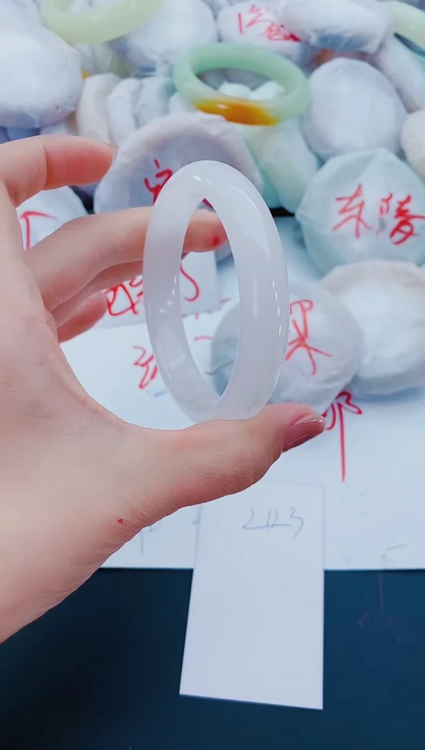 未镶嵌手镯石英质玉L123-59-60