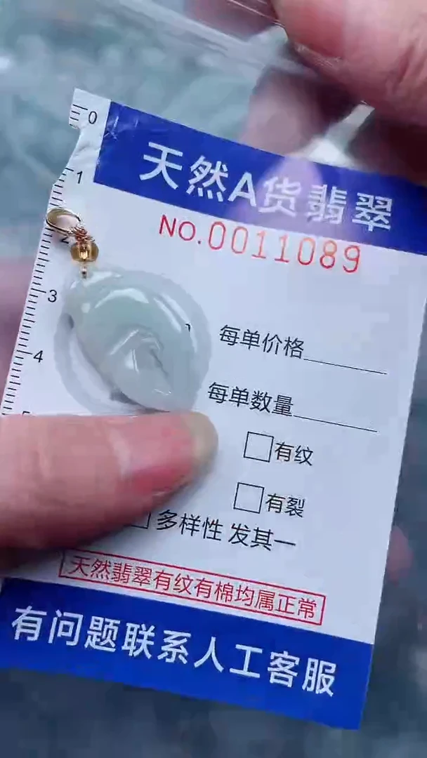 翡翠未镶嵌吊坠(不含链)1