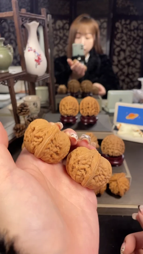 【闪购商品】文玩核桃把件平谷元宝42尺-9