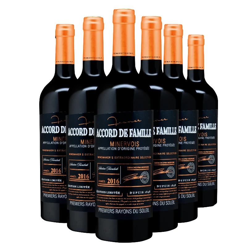【梓林】法国原瓶进口酿酒世家密内瓦精选干红葡萄酒/AOP/精品/佳酿