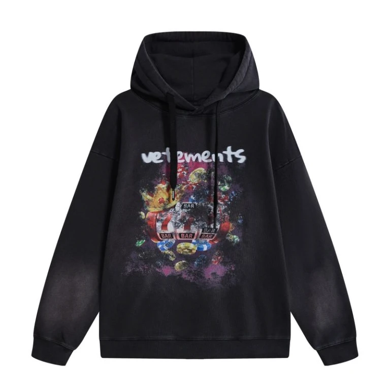 VETEMENTS2025新款街头潮流时尚印花情侣款卫衣35121002