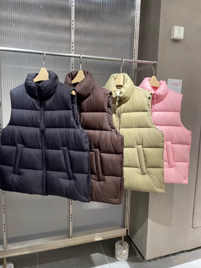 原单商场同款2025冬季新款白鸭绒马甲羽绒服外套女装P0C12220
