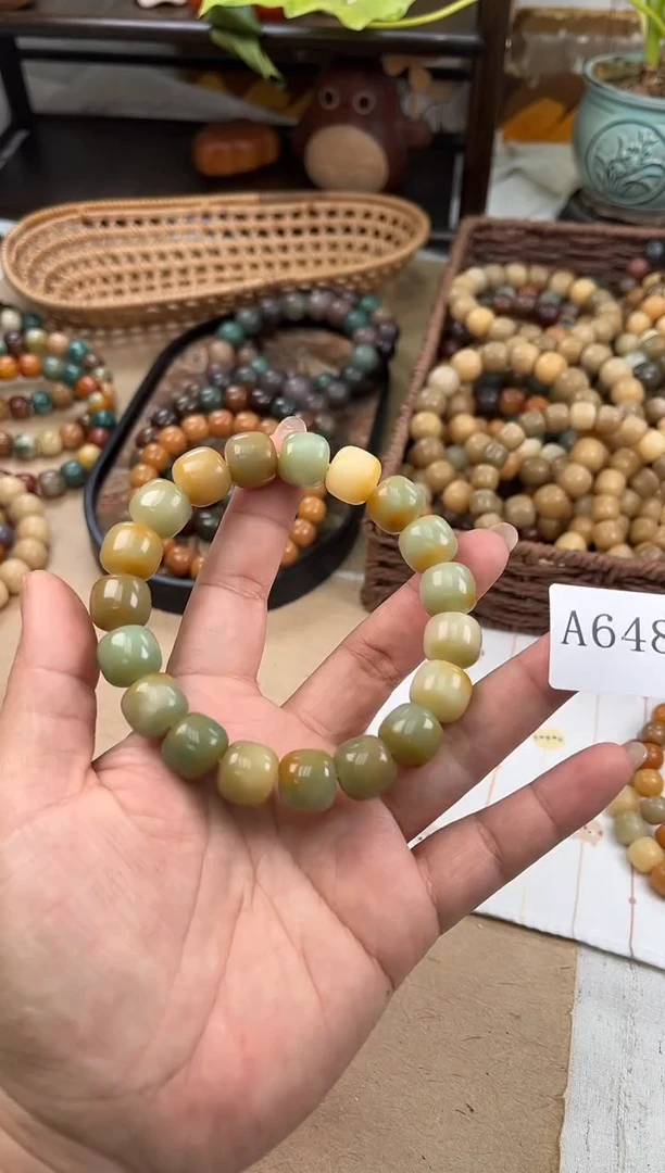 手串菩提根/象牙果?****)a648 卡14 干磨+机抛