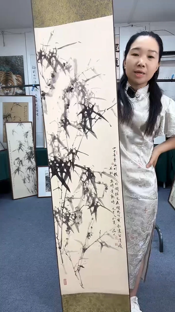 国画30*142卷轴顺丰包邮手绘