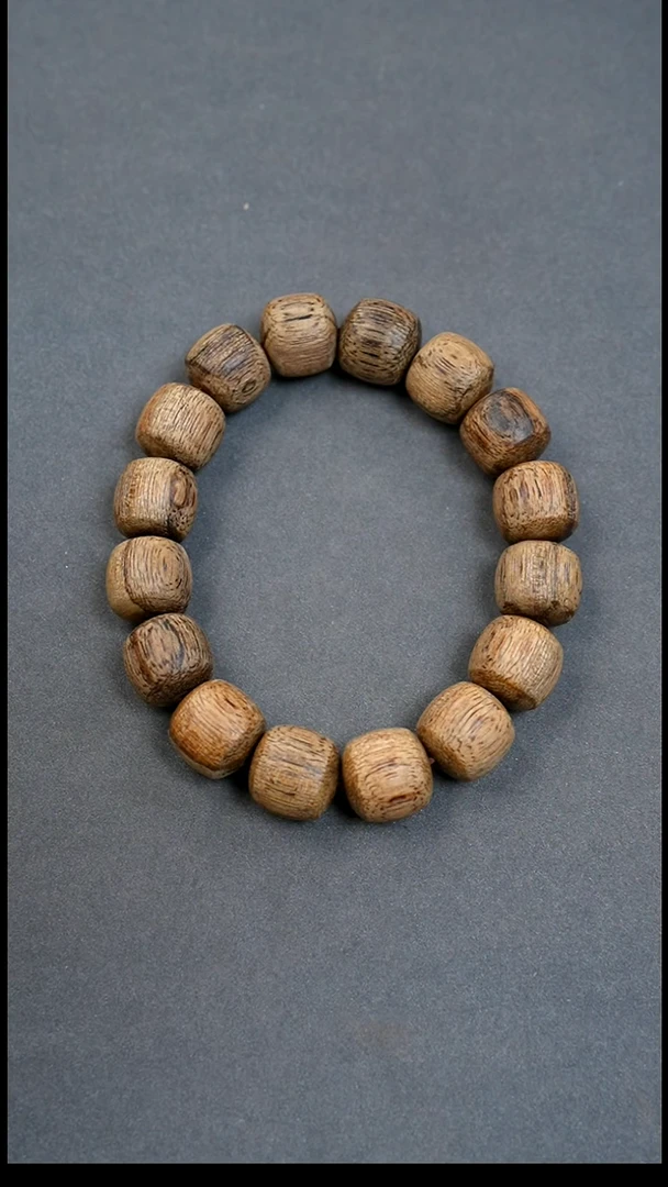 沉香手串13mm柬埔寨鼓珠15g