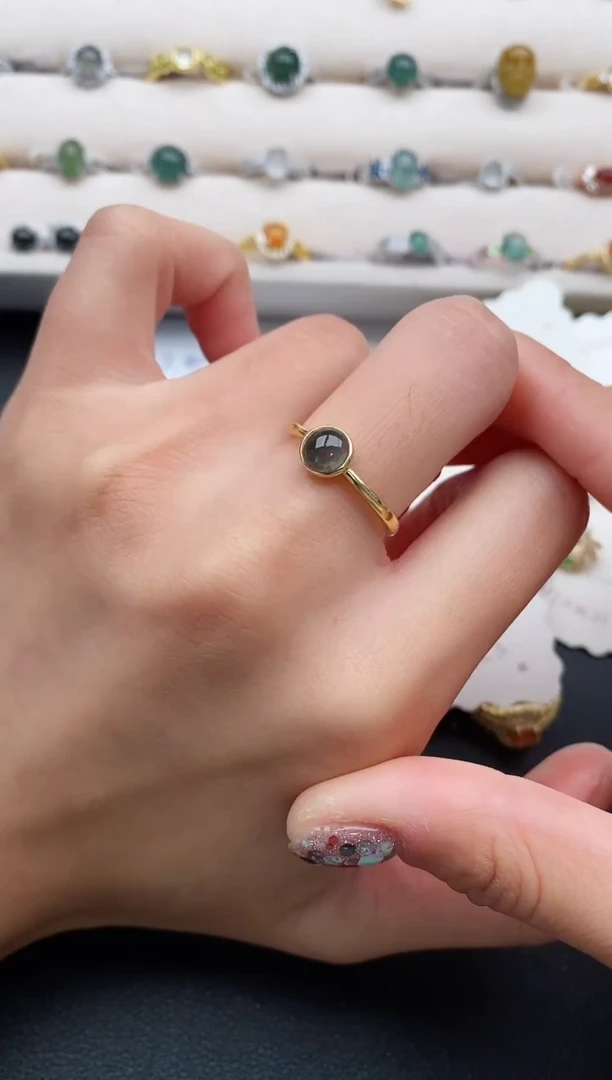 银S925镶嵌戒指翡翠111111111+5