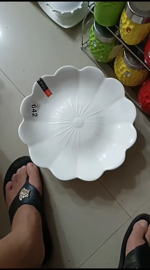瓷水*642高脚果盘
