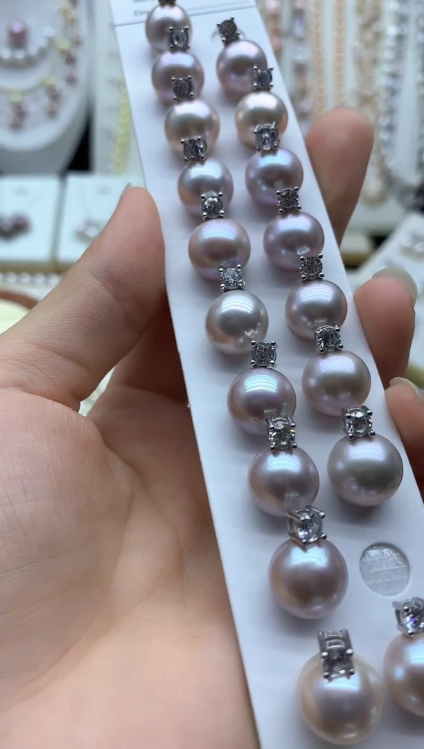 淡水珍珠银S925镶嵌吊坠(不含链)多样性发其一