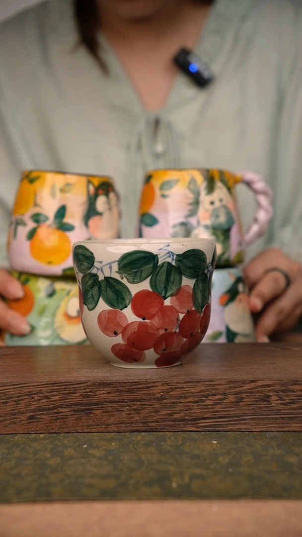 摆件泥垚手作 景德镇手工手绘器物