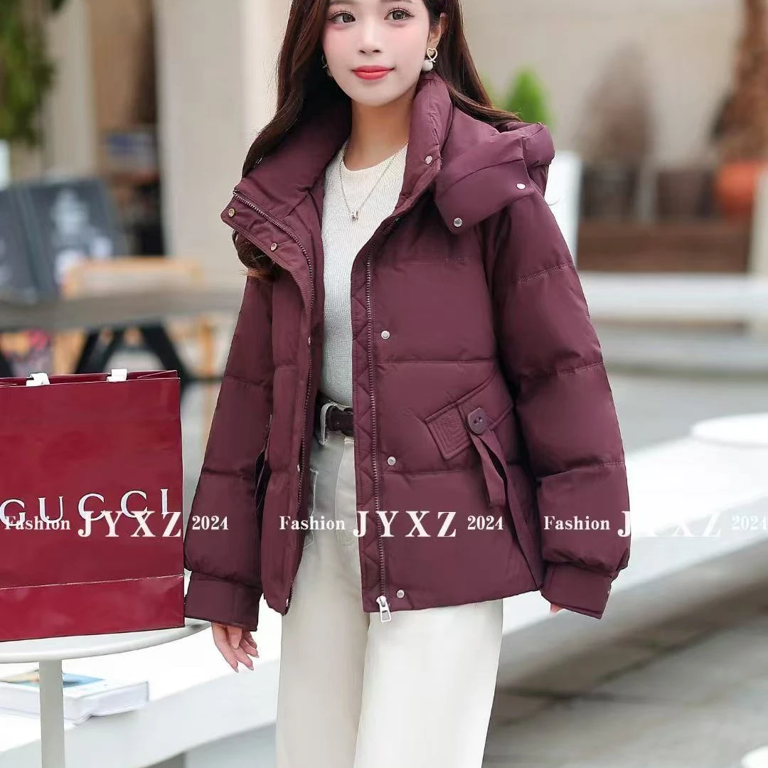 A922气质短款时尚休闲运动百搭女士情侣连帽潮流中长款冬季运动