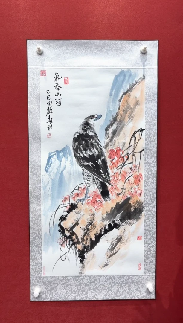 国画田哲老师现场创作 95