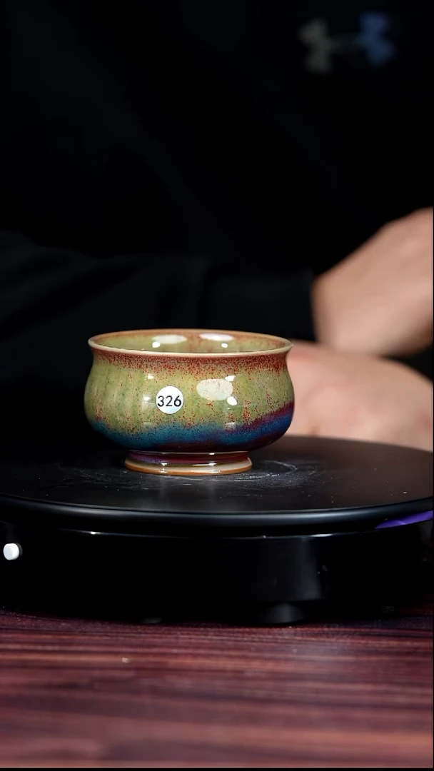 326#李盼龙一级品原矿钧瓷卢氏杯