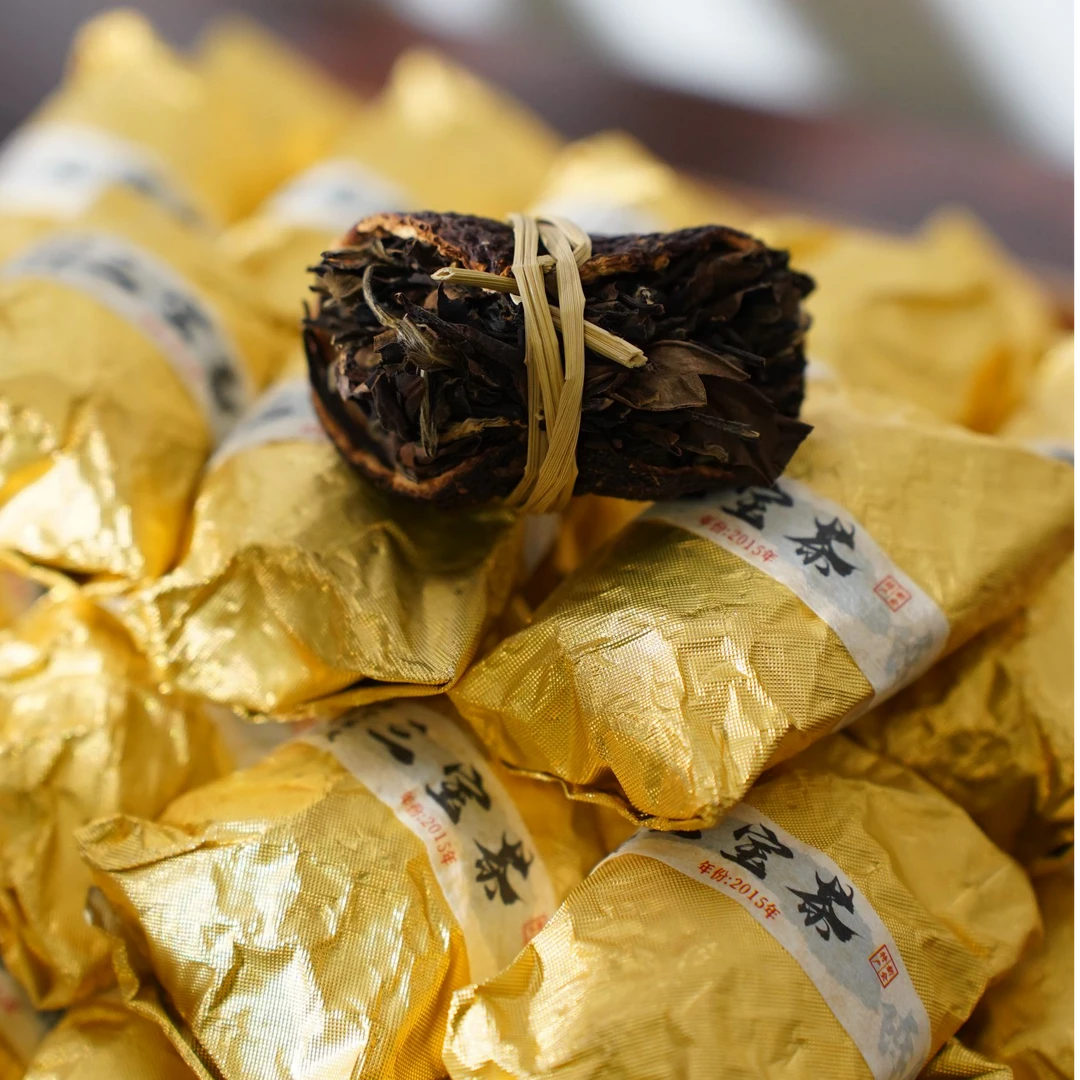 散泡【陈皮三宝茶】陈皮福鼎寿眉禾秆草|约13-14颗|口粮茶120克