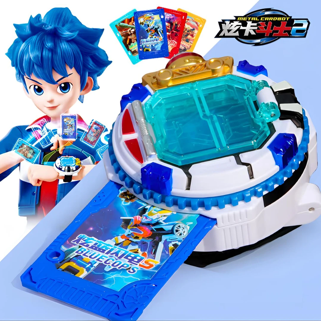 正版炫卡斗士2召唤器 全套机器人玩具声光变形儿童男孩金刚卡牌