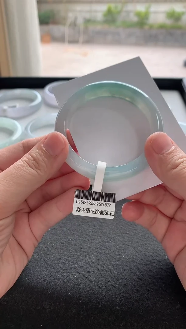 未镶嵌手镯翡翠55.5正圈Y4872买断