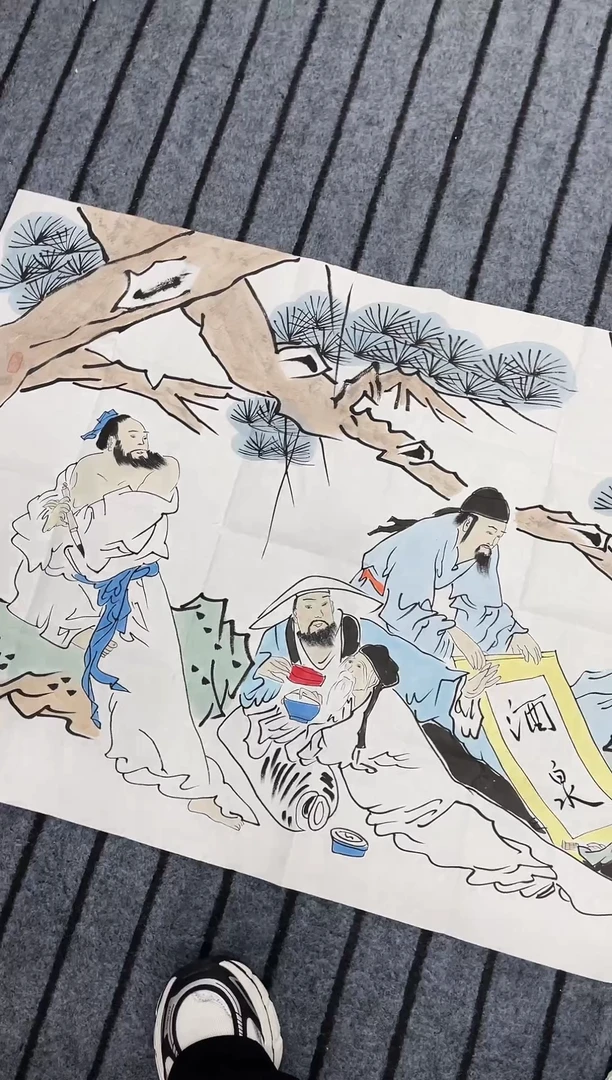 国画精品四尺八仙