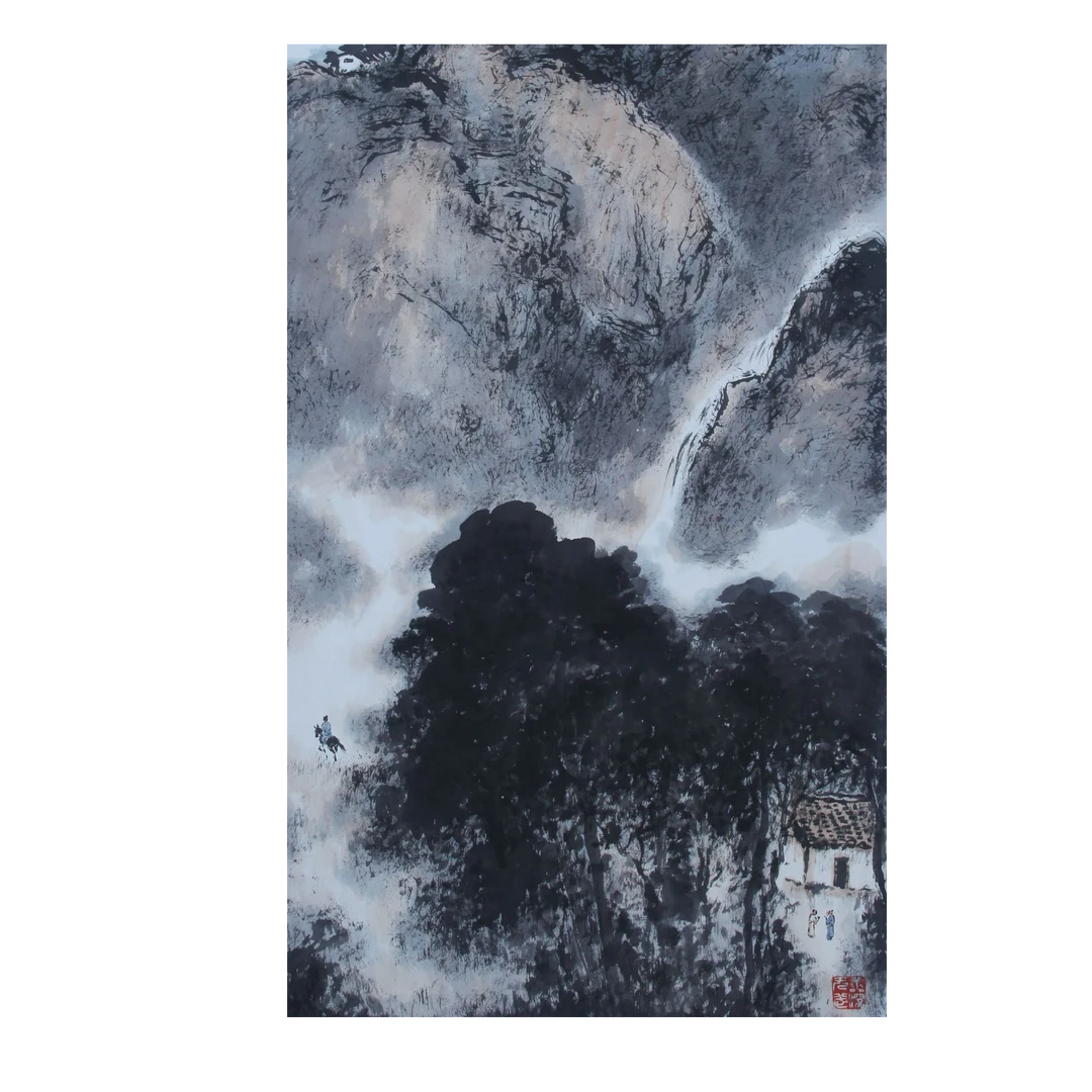 LOT.2655 《丈人峰》139*70cm 纸本设色镜片