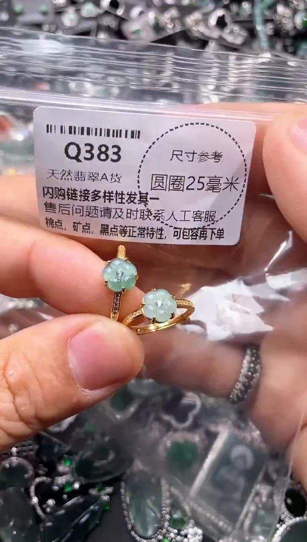 翡翠未镶嵌颈饰Q383戒指 多样性发其一