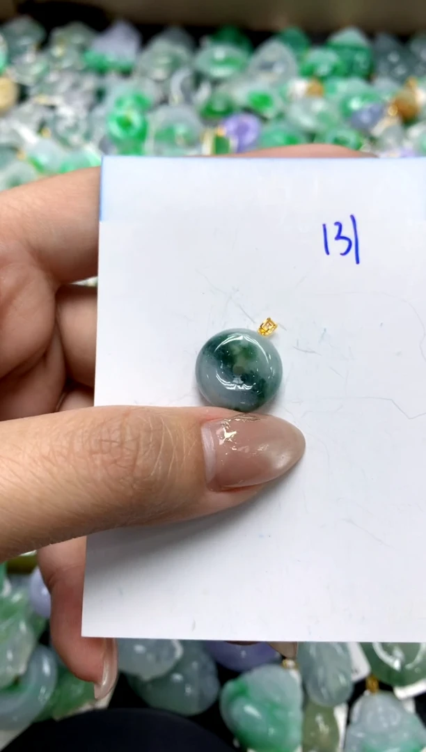 【闪购商品】翡翠颈饰18K金镶嵌1111111111111111