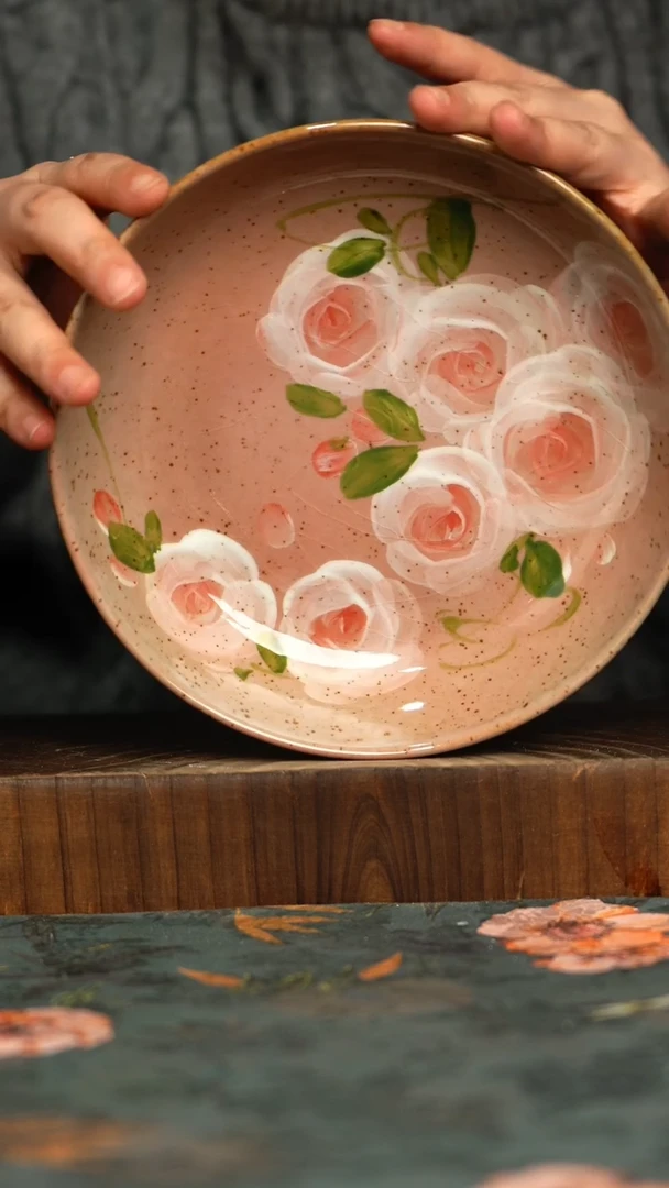 杯釉下彩手工手绘同款陶器