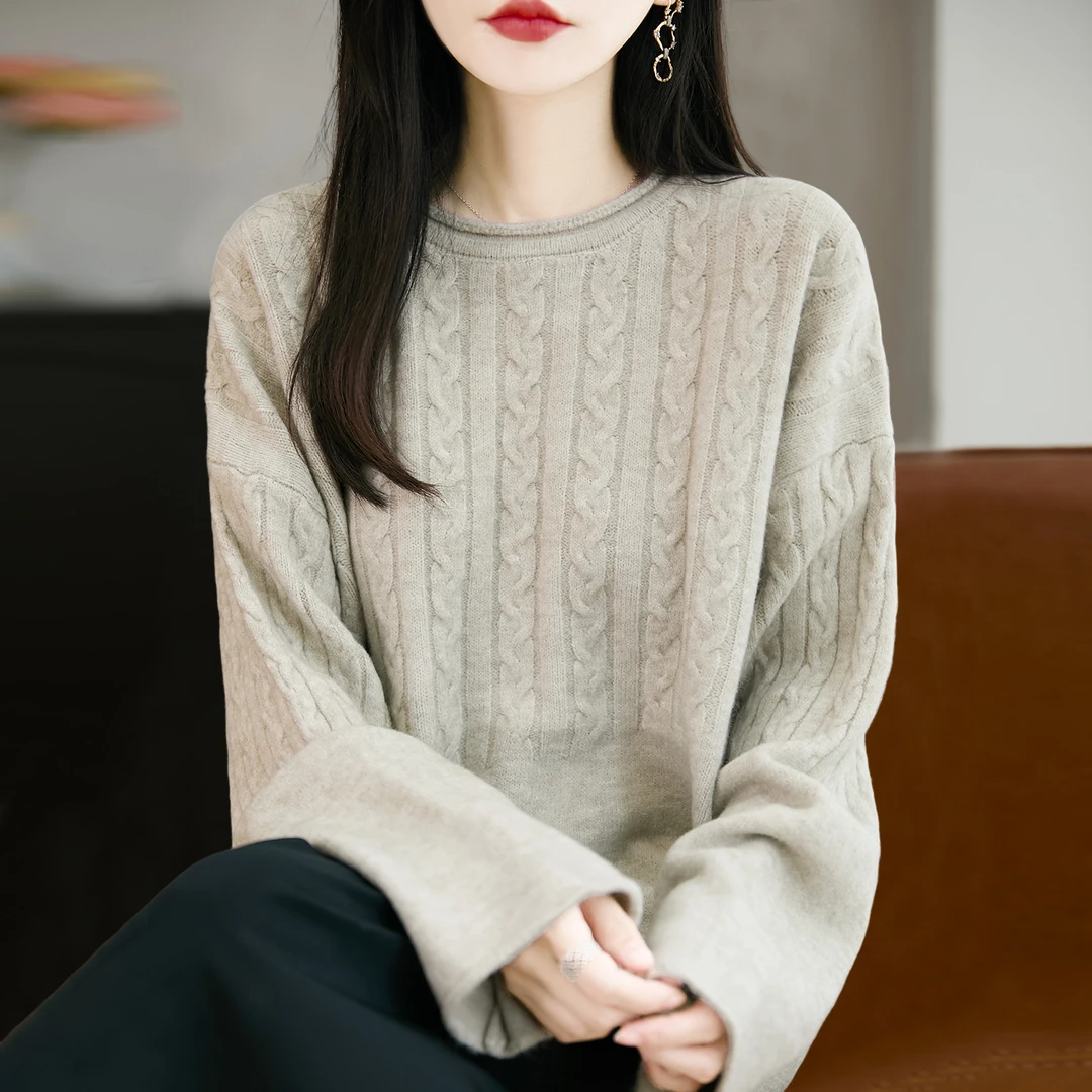 微胖mm春秋大码女士毛衣遮肚子显瘦上衣秋冬内搭可外穿针织打底衫