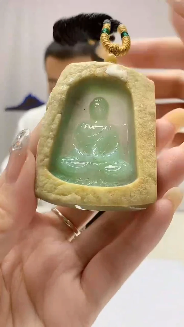 定制翡翠未镶嵌4898DD-毛货挂件28