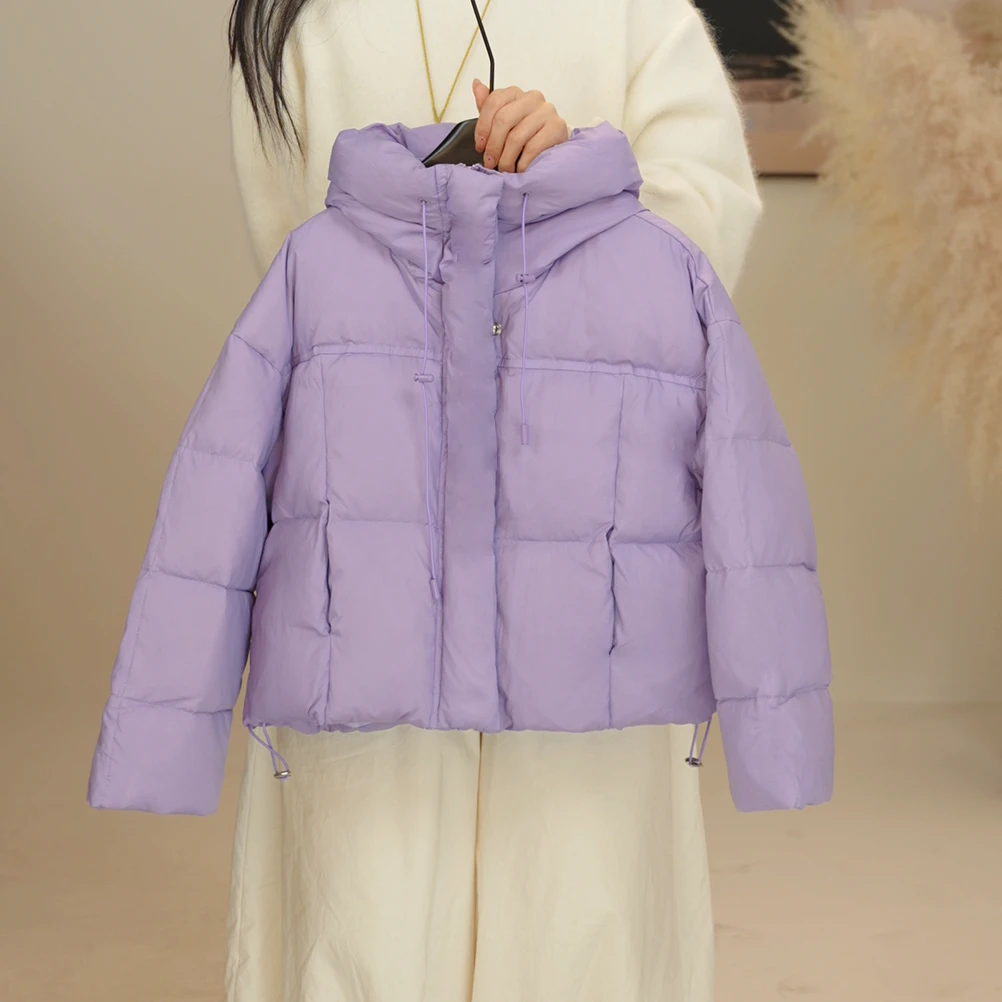 现货【seven kids】冬装韩版极寒双倍充绒白鸭绒羽绒服外套2024女童