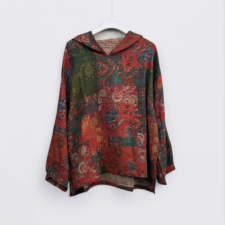 彩色套头帽衫时尚百搭防晒独特漂亮洋气时髦气质小众女装上衣新款