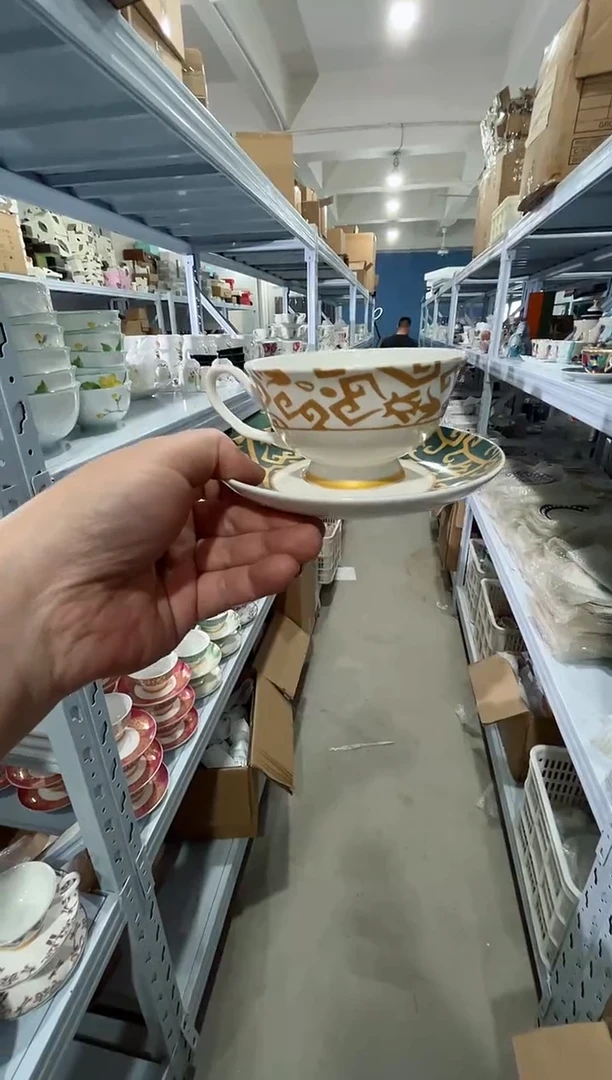 瓷片日用陶瓷（简装）咖啡杯1套