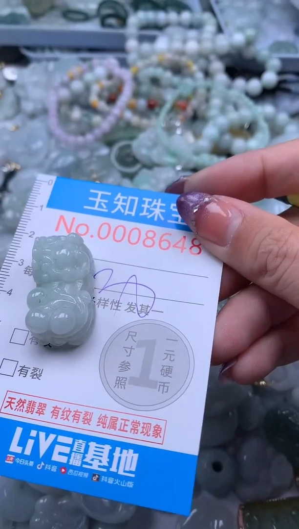 翡翠未镶嵌吊坠(不含链)8648