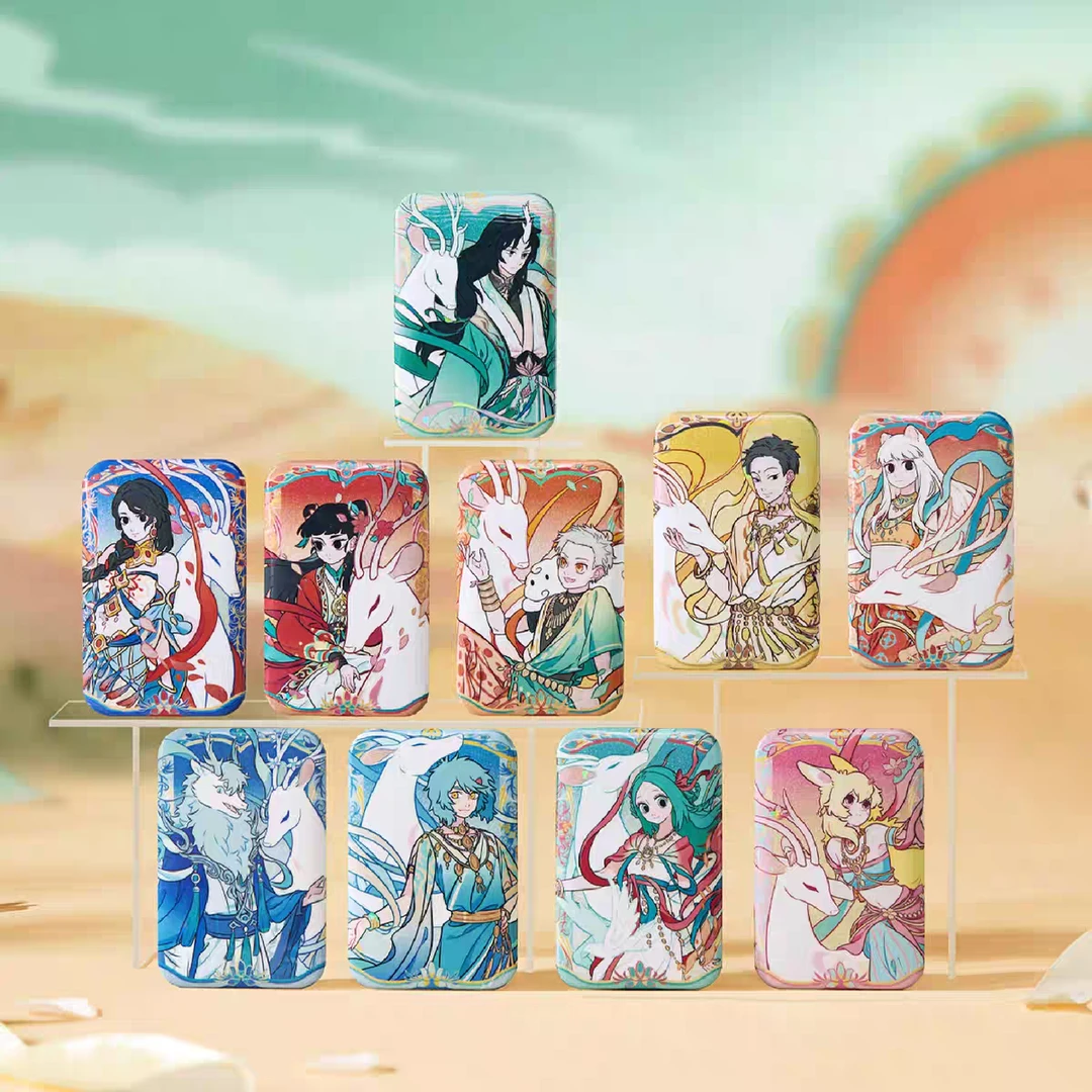 【非人哉】敦煌画院联名 三弹 九色鹿系列 马口铁吧唧徽章