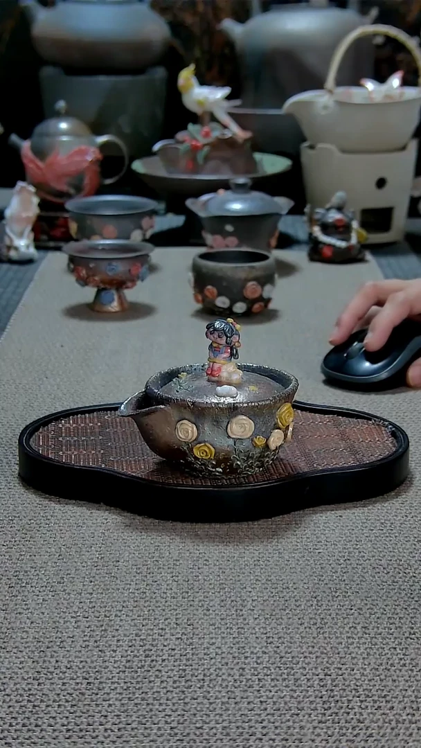 ^***菁颜老师玫瑰花园柴烧宝瓶