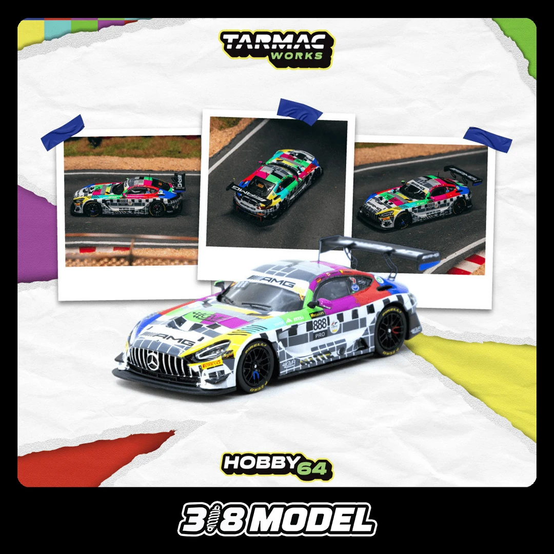 现货 TW 1:64 Mercedes-奔驰 AMG GT3 12h 2025 合金汽车模型