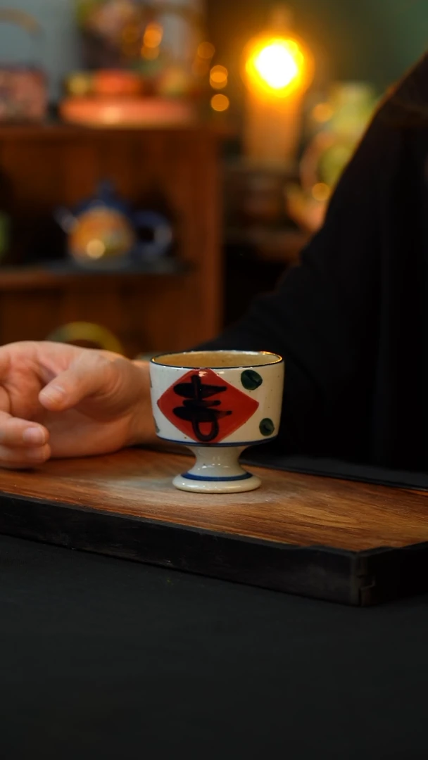 杯手绘心瓷陶瓷浮力