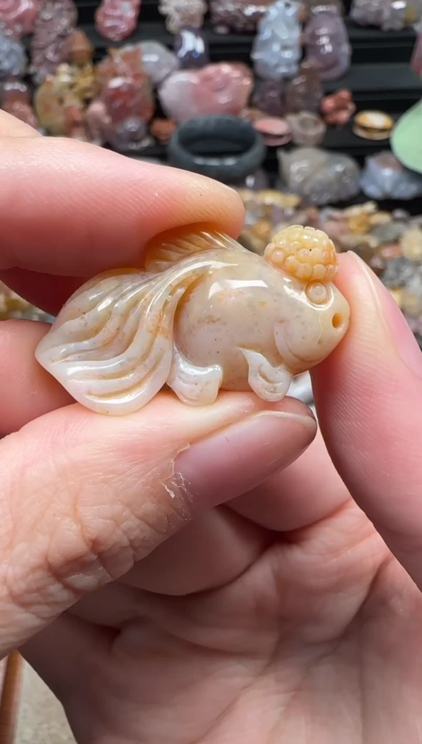 颈饰未镶嵌硅化珊瑚（珊瑚玉）233